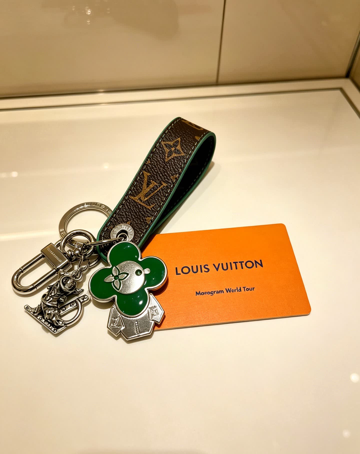 Louis Vuitton Monogram World Tour Keychain